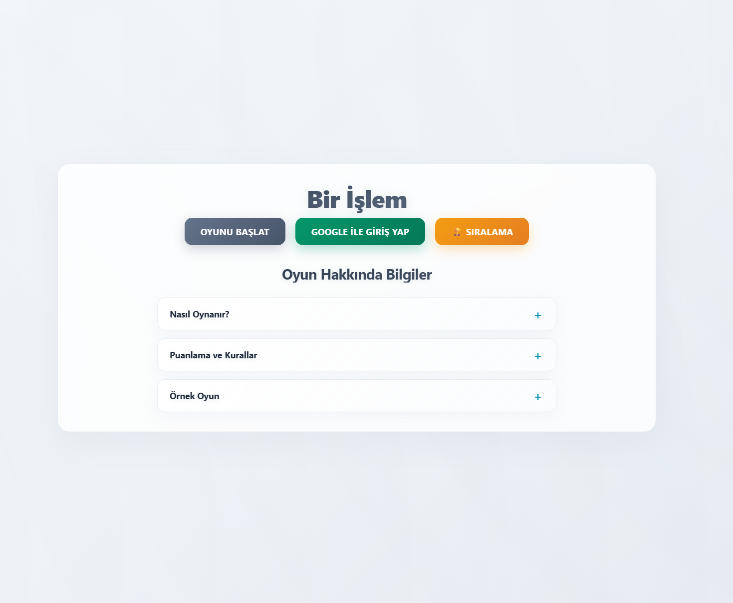 Birislem - Mathematical Quiz Game
