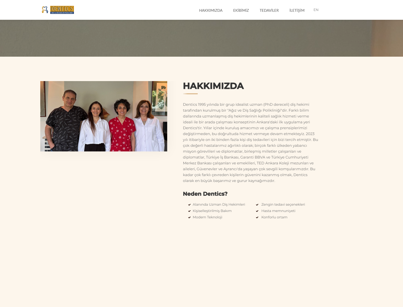 Dentics - Dental Clinic Website